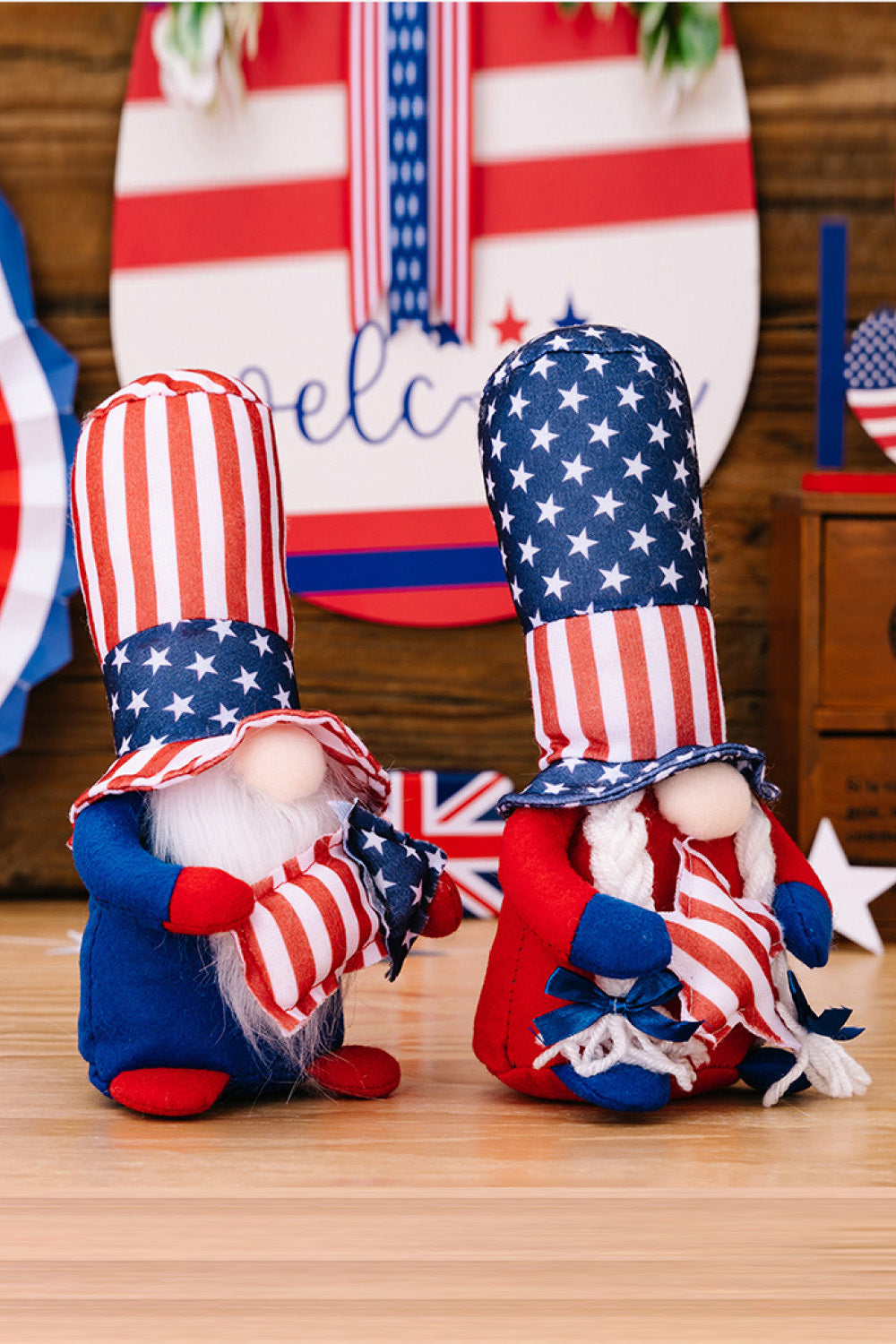 Independence Day Decor Gnomes 2-Pack