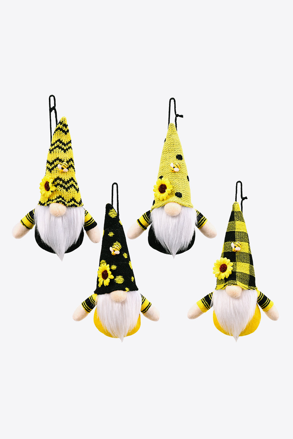 Sunflower Faceless Gnome Ornaments Random 4-Pack