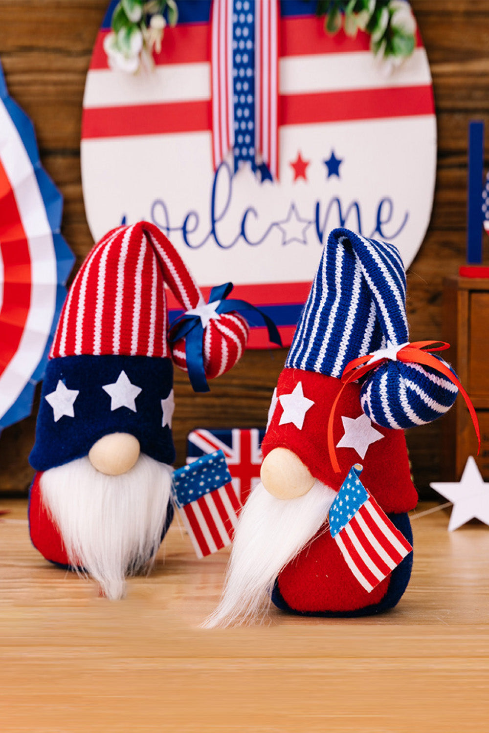 Independence Day Knit Decor Gnomes 2-Pack