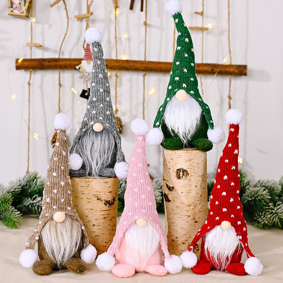 Pom-Pom Trim Faceless Gnome