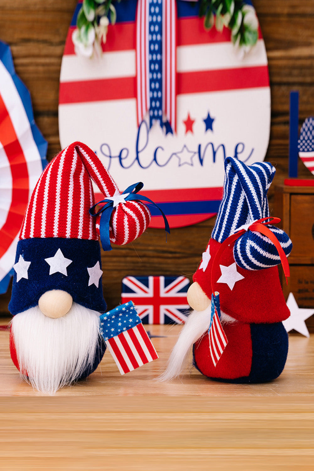 Independence Day Knit Decor Gnomes 2-Pack