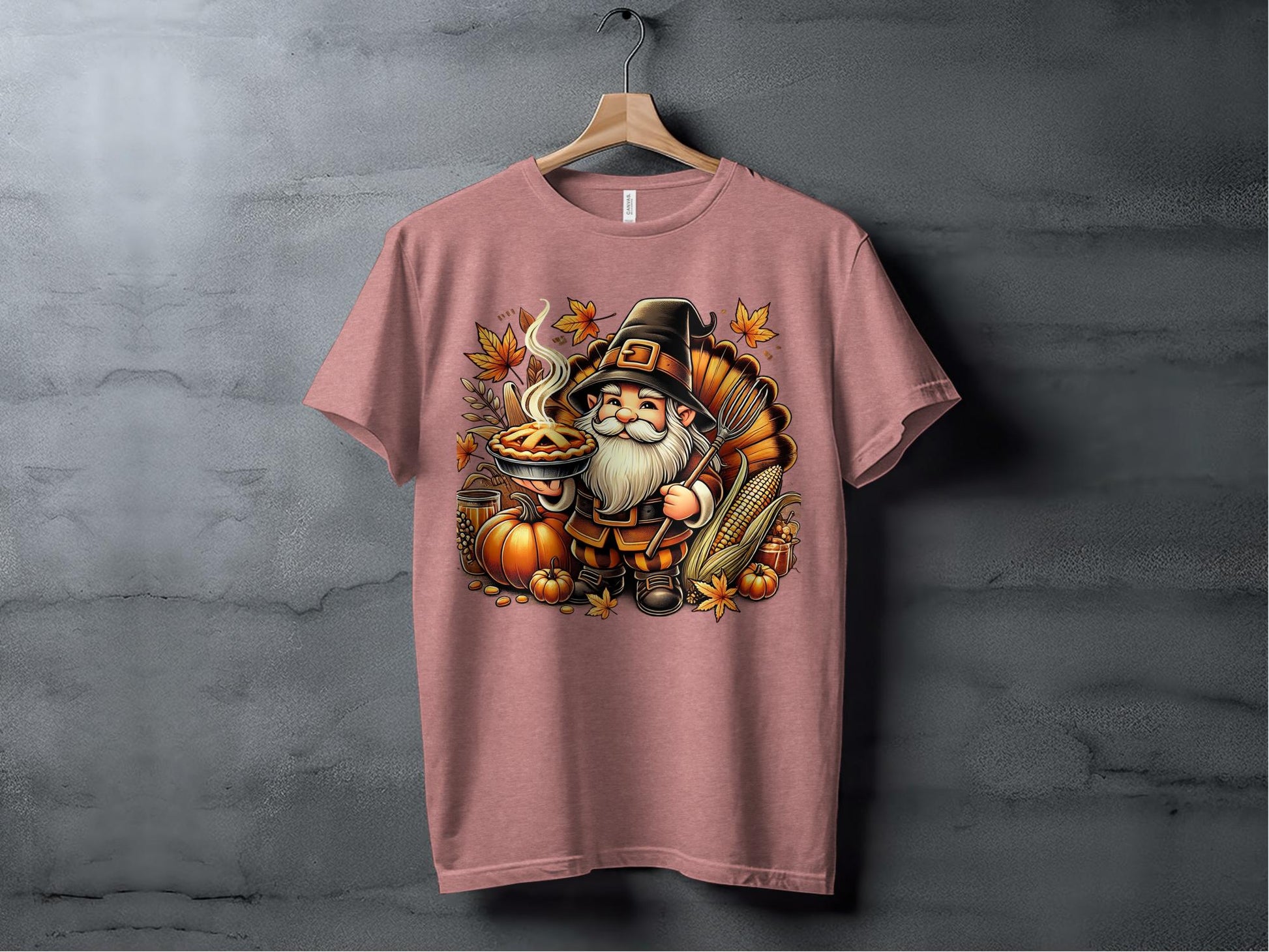 Adorable Thanksgiving Gnome and Pumpkin Long Sleeve T-Shirts - Long Sleeve T-Shirts - Gnome Style