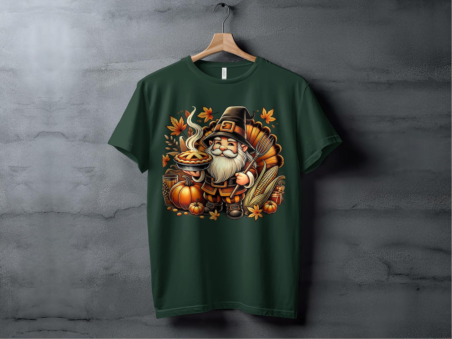 Adorable Thanksgiving Gnome and Pumpkin Long Sleeve T-Shirts - T-Shirts - Gnome Style