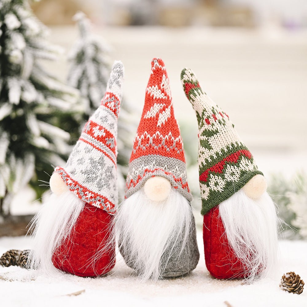 Assorted 2 - Piece Faceless Gnomes - Red - Gnome Style