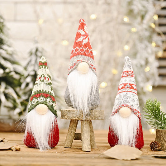 Assorted 2 - Piece Faceless Gnomes - Red - Gnome Style