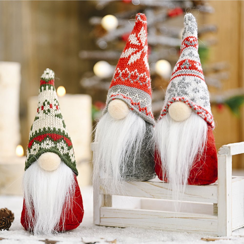 Assorted 2 - Piece Faceless Gnomes - Red - Gnome Style