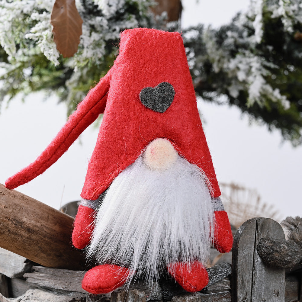 Heart Pointed Hat Faceless Gnomes 2-Pack