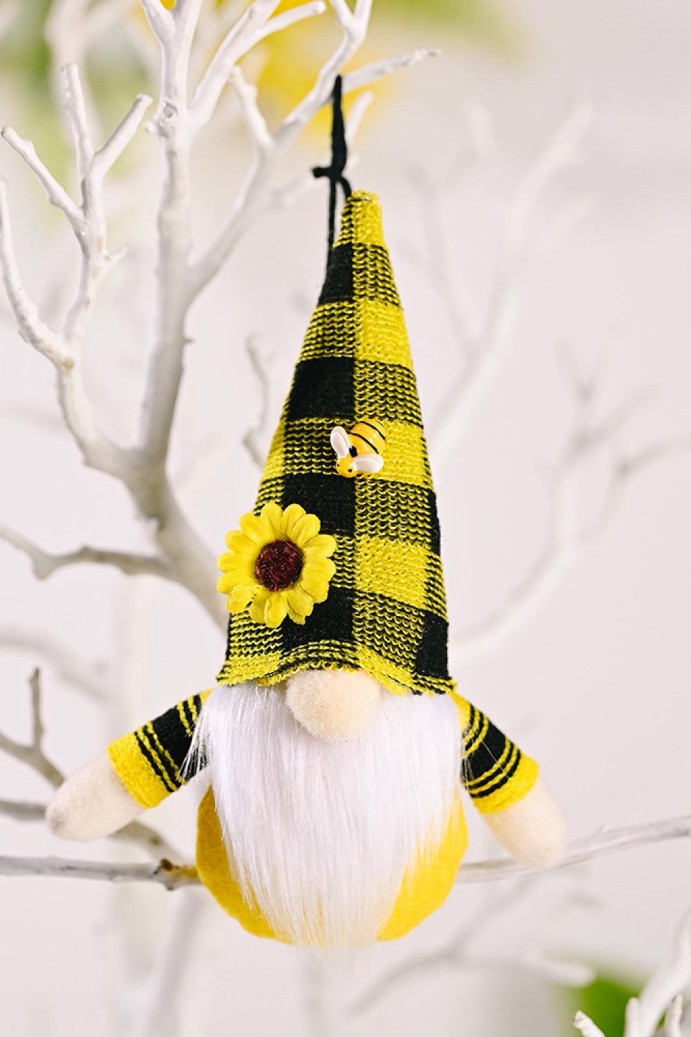 Sunflower Faceless Gnome Ornaments Random 4-Pack