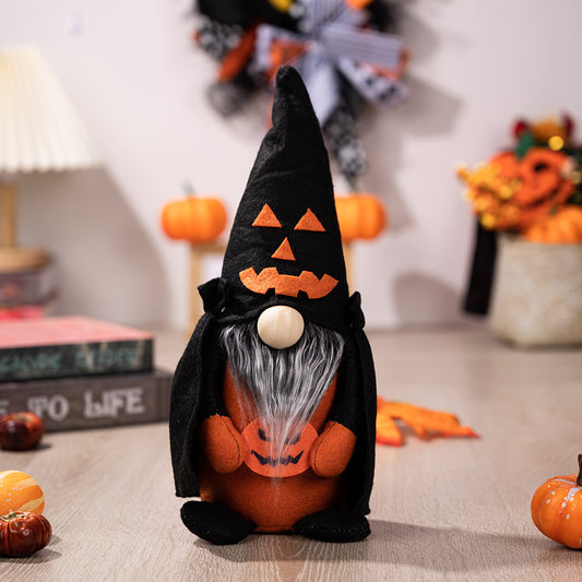 Halloween Faceless Doll Gnome with Pointed Hat