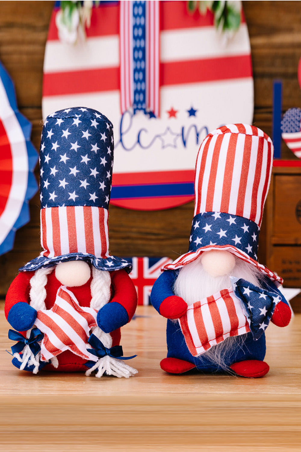 Independence Day Decor Gnomes 2-Pack